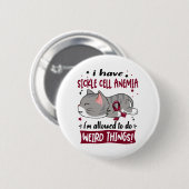 Steun Sikkelcelanemie Bewustzijnslint Geschenken Ronde Button 5,7 Cm (Voorkant /achterkant)