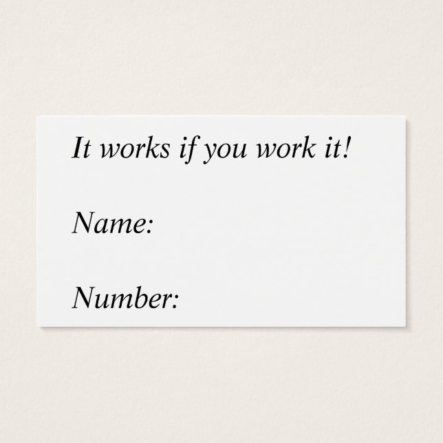 Steun, Sponsoring, Fellowship Aantal Kaarten Visitekaartjes (Achterkant)