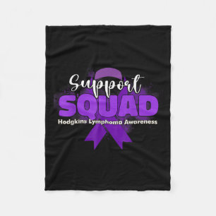 Steun Squads Paarse Lintjes Hodgkins Lymfoom Bewus Fleece Deken