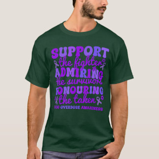 Steun Strijders die de genomen drug overdosis herd T-shirt