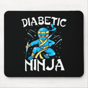 Steun T1D Diabetische Ninja Type 1 Diabetes Awaren Muismat