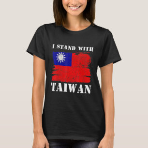 Steun Taiwan Ik sta met Taiwan vlag Taiwanees T-shirt
