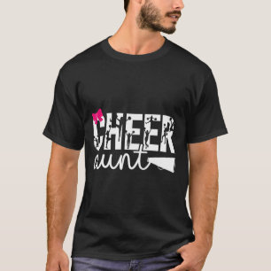 Steun Tante Van Een Cheerleader Oom Bow Cheerleadi T-shirt