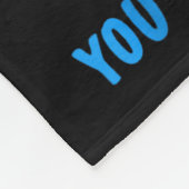 Steun Team Blue Warrior Diabetes Bewustzijn Fleece Deken (Hoek)