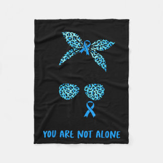 Steun Team Blue Warrior Diabetes Bewustzijn Fleece Deken
