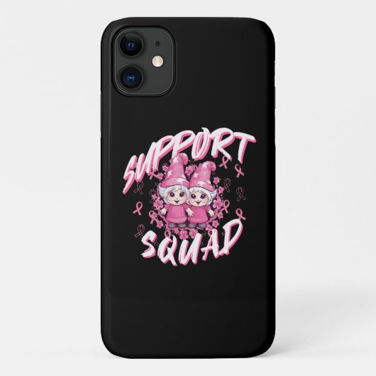 Steun Team Gnome Warrior Borstkanker Bewustzijn Case-Mate iPhone Case (Achterkant)