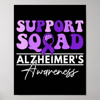 Steun Team Heimers Bewustzijnsmaand Paarse Lint Poster