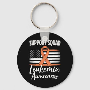 Steun Team Leukemie Bewustzijn Oranje Lint Blo Sleutelhanger
