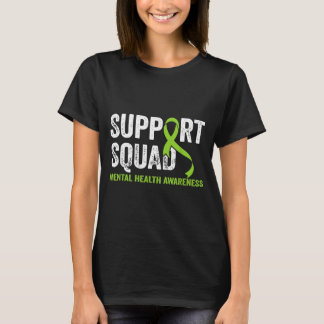 Steun Team Mentale Gezondheid Bewustzijn Groene Li T-shirt