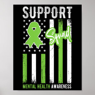 Steun Team Mentale Gezondheid Bewustzijn Mannen Vr Poster