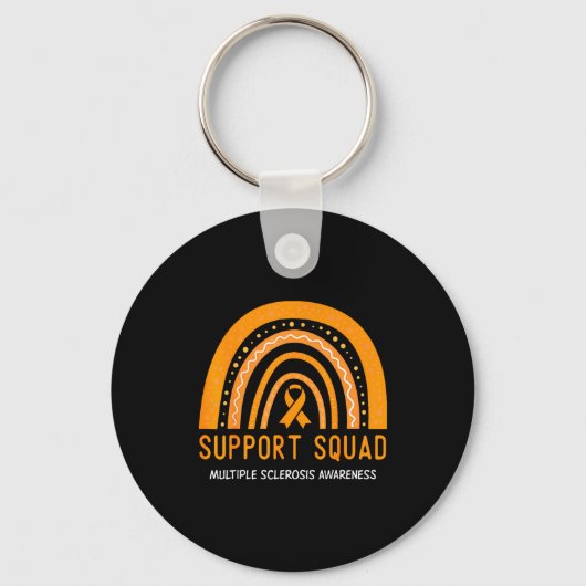 Steun Team Multiple Sclerose Bewustzijnslint Sleutelhanger (Voorkant)