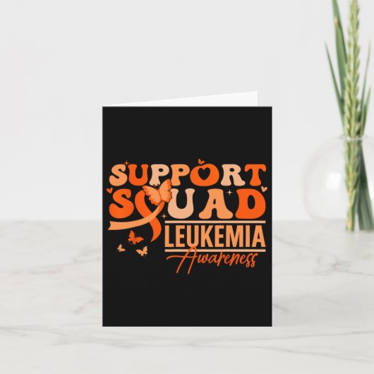 Steun Team Oranje Lint Leukemie Bloedkanker Kaart (Voorkant)