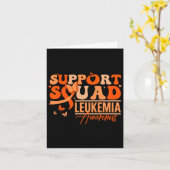 Steun Team Oranje Lint Leukemie Bloedkanker Kaart (Gele Bloem)