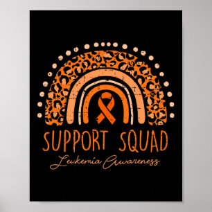 Steun Team Oranje Lint Leukemie Bloedkanker Poster