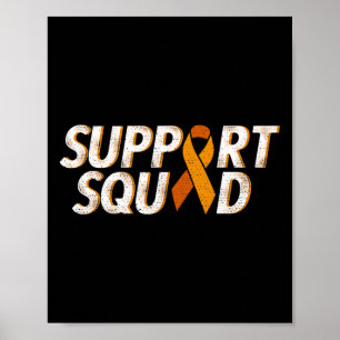 Steun Team Oranje Lint Leukemie Bloedkanker Poster