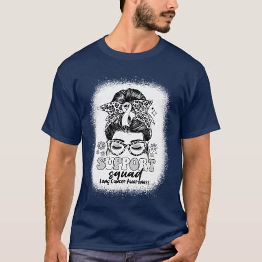 Steun Team Rommelige Knot Long Bewustzijn Geschenk T-shirt (Voorkant)