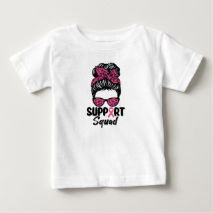 Steun Team Rommelige Knot Roze Krijger Borstkanker