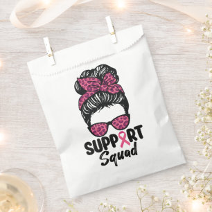 Steun Team Rommelige Knot Roze Krijger Borstkanker Bedankzakje