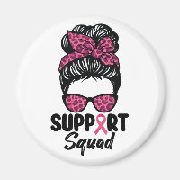 Steun Team Rommelige Knot Roze Krijger Borstkanker