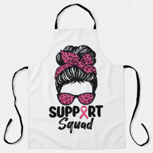 Steun Team Rommelige Knot Roze Krijger Borstkanker Schort