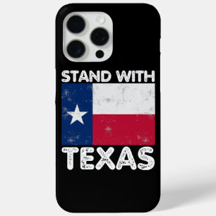 Steun Texas I-tribune met Texaanse vlag iPhone 15 Pro Max Hoesje