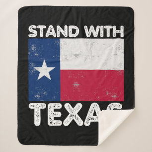 Steun Texas I-tribune met Texaanse vlag Sherpa Deken