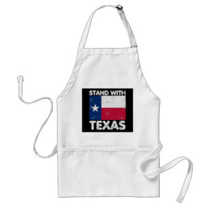 Steun Texas I-tribune met Texaanse vlag Standaard Schort