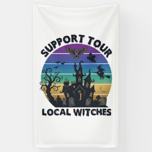 Steun Tour Lokale Heksen Halloween Spokenhuis Spandoek