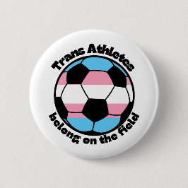 steun trans-atleten voetbal ronde button 5,7 cm