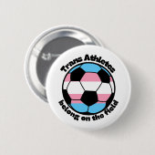 steun trans-atleten voetbal ronde button 5,7 cm (Voorkant /achterkant)