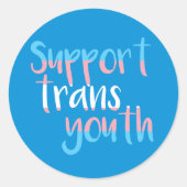 Steun Trans Youth Stickers (Voorkant)