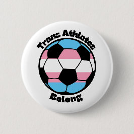 Steun transatleten - voetbal ronde button 5,7 cm