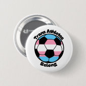 Steun transatleten - voetbal ronde button 5,7 cm (Voorkant /achterkant)