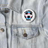 Steun transatleten - voetbal ronde button 5,7 cm (In situ)