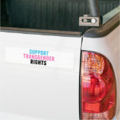 Steun Transgenderrechten Bumpersticker (Op Truck)