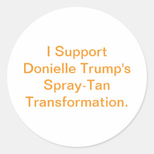Steun Trump Transformatie Hankamer Artjunkhaus Ronde Sticker