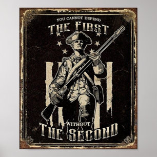 Steun tweede amendement poster