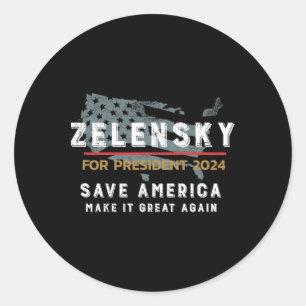 Steun Ukr En Zelensky Niet Alle Helden Dragen Cape Ronde Sticker