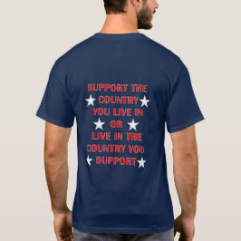 Steun uw land (terug) - Mannen T-shirt