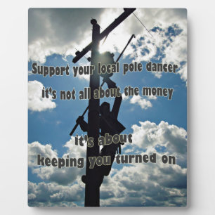 Steun uw Lineman Fotoplaat