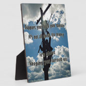 Steun uw Lineman Fotoplaat (Zijkant)