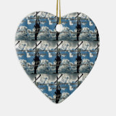 Steun uw Lineman Keramisch Ornament (Rechts)