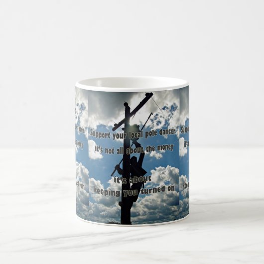 Steun uw Lineman Koffiemok (Center)