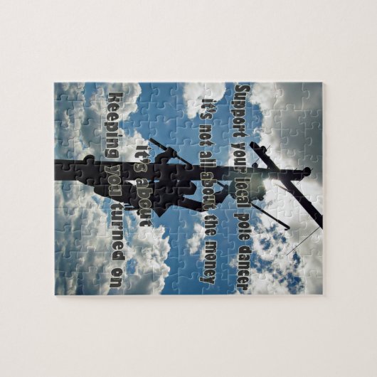 Steun uw Lineman Legpuzzel (Horizontaal)