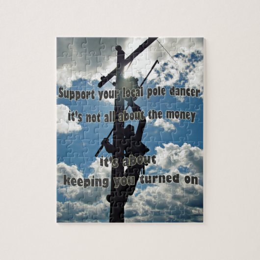 Steun uw Lineman Legpuzzel (Verticaal)