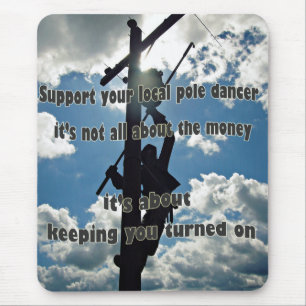 Steun uw Lineman Muismat