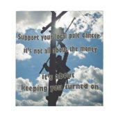 Steun uw Lineman Notitieblok (Voorkant)