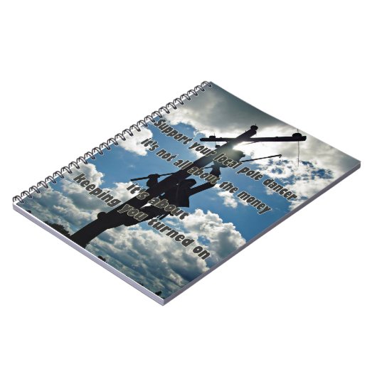 Steun uw Lineman Notitieboek (Linkerzijde)