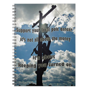 Steun uw Lineman Notitieboek