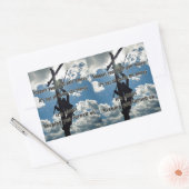 Steun uw Lineman Rechthoekige Sticker (Envelop)